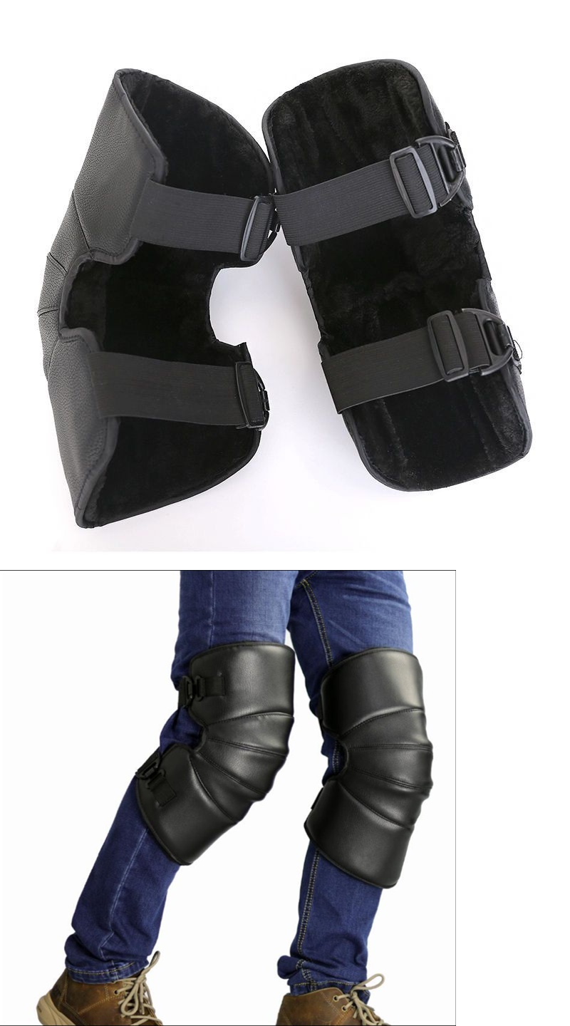 电动车护膝摩托车骑车男女护膝盖护腿挡风防寒外穿加厚绒保暖冬季