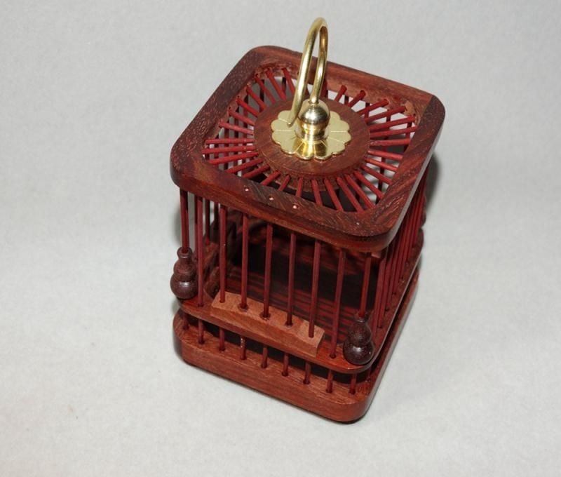 小款式小叶紫檀蝈蝈笼葫芦笼鸣虫笼子实木笼子