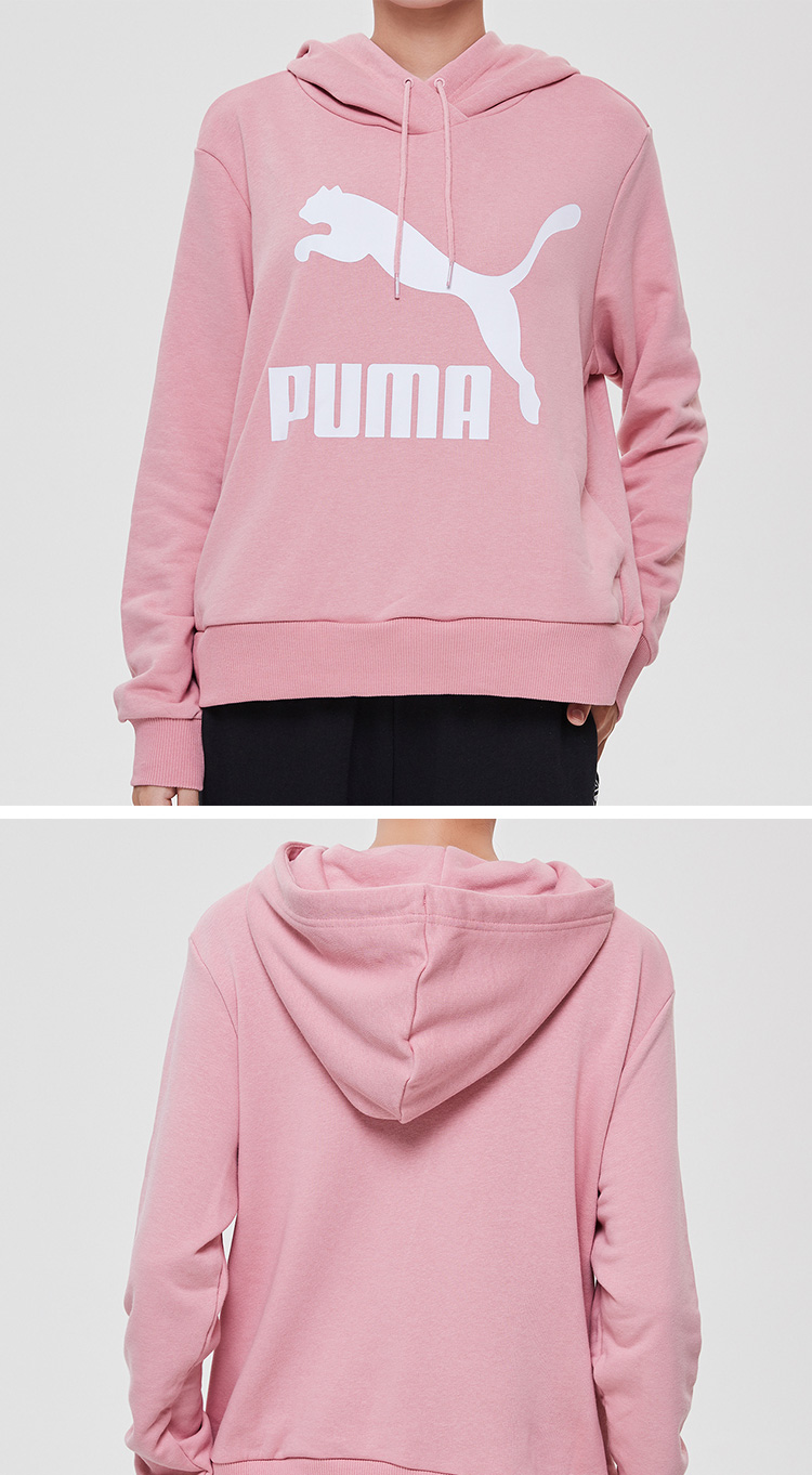 puma彪马女装运动服休闲连帽运动卫衣套头衫595915