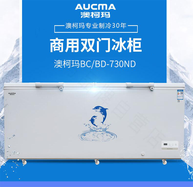 澳柯玛(aucma)商用大容量 730升超低温冷柜 冷藏冷冻大冰柜 商用冷柜