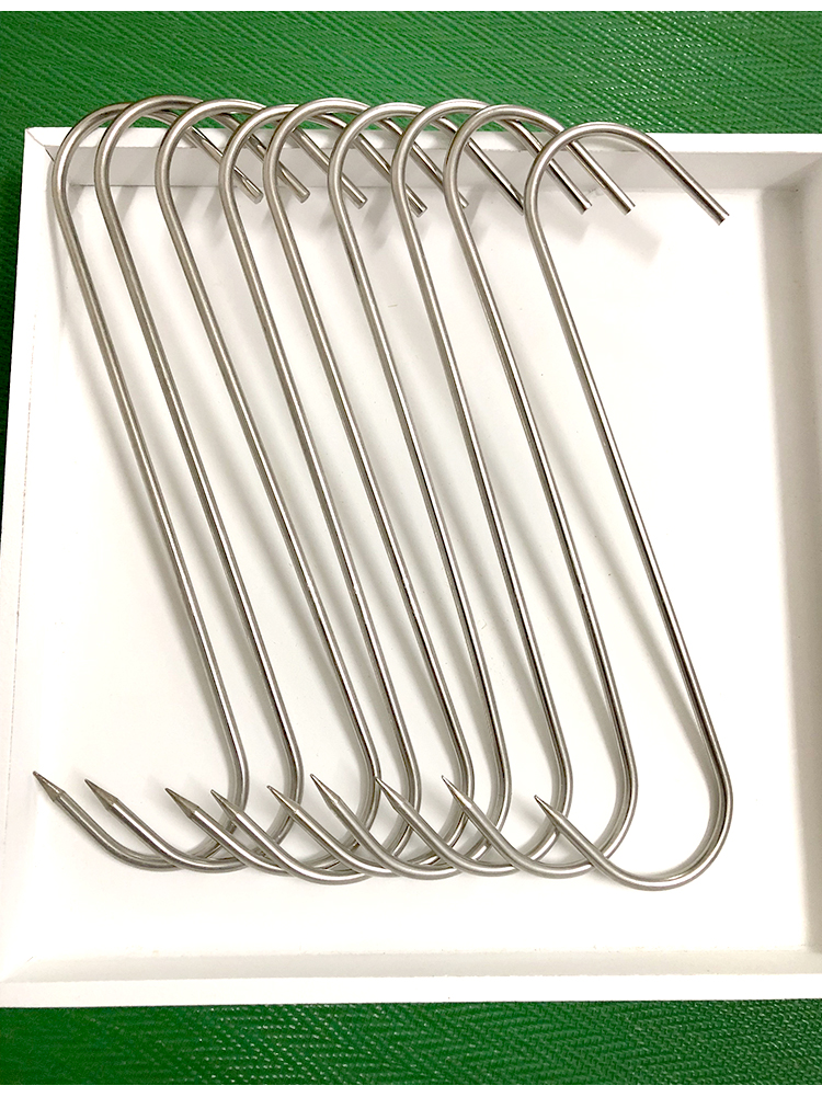 不锈钢腊肉钩s勾 挂钩咸货钩子牛肉钩s形挂钩猪肉钩 市场挂肉钩子