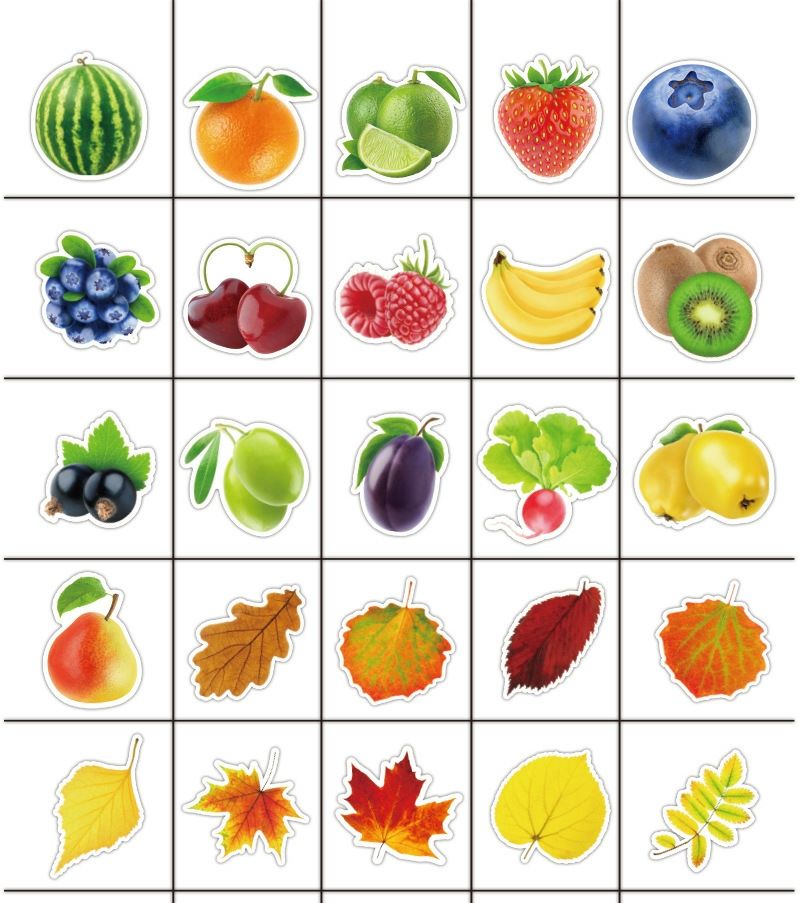 100张水果蔬菜贴纸笔记本个性电脑幼儿园学习认知手机贴纸手账贴水果