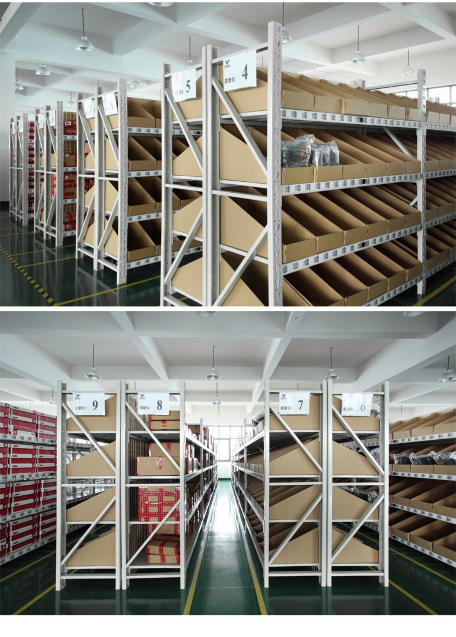 易存仓储货架中型重型金属货物架仓库加厚置物架多层展示架铁架子