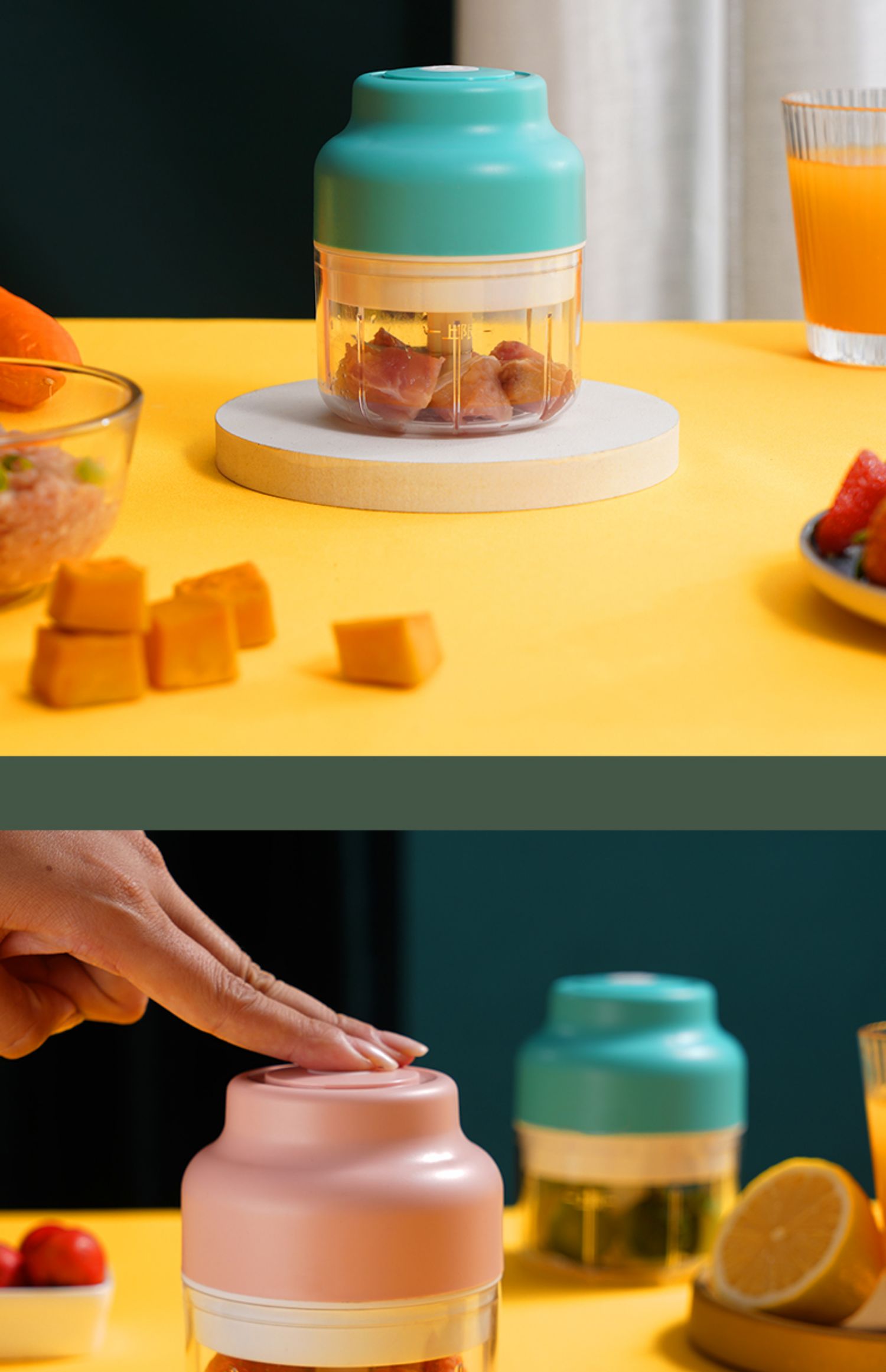 haoyangdao蒜泥器电动捣蒜器搅蒜器捣碎器小型迷你打蒜蓉机家用蒜末