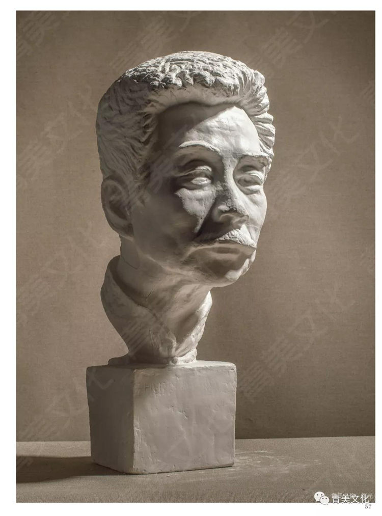 扎实石膏像照片 青美文化素描石膏人物头像肖像半身像五官临摹范本
