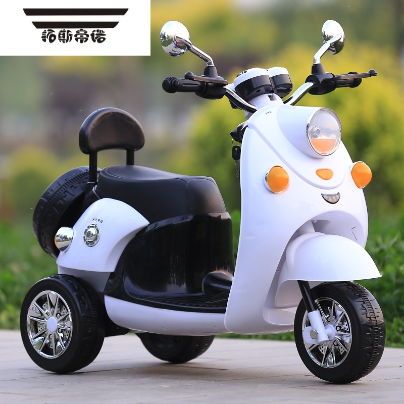 拓斯帝诺儿童电动摩托车三轮车男女孩宝宝电瓶车小孩可坐人可充电遥控