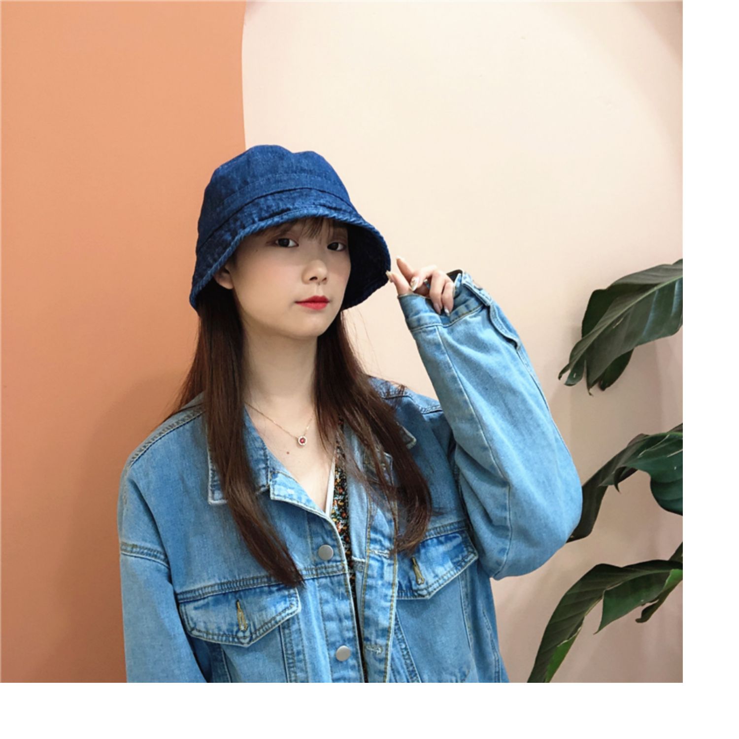 suntek小众复古牛仔渔夫帽女早秋薄款韩版显脸小时尚百搭水桶盆帽遮阳