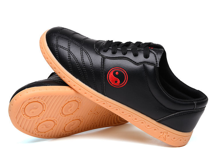 神孩子太极 陈家沟太极鞋女软牛皮武术鞋男牛筋底太极拳练功鞋运动鞋