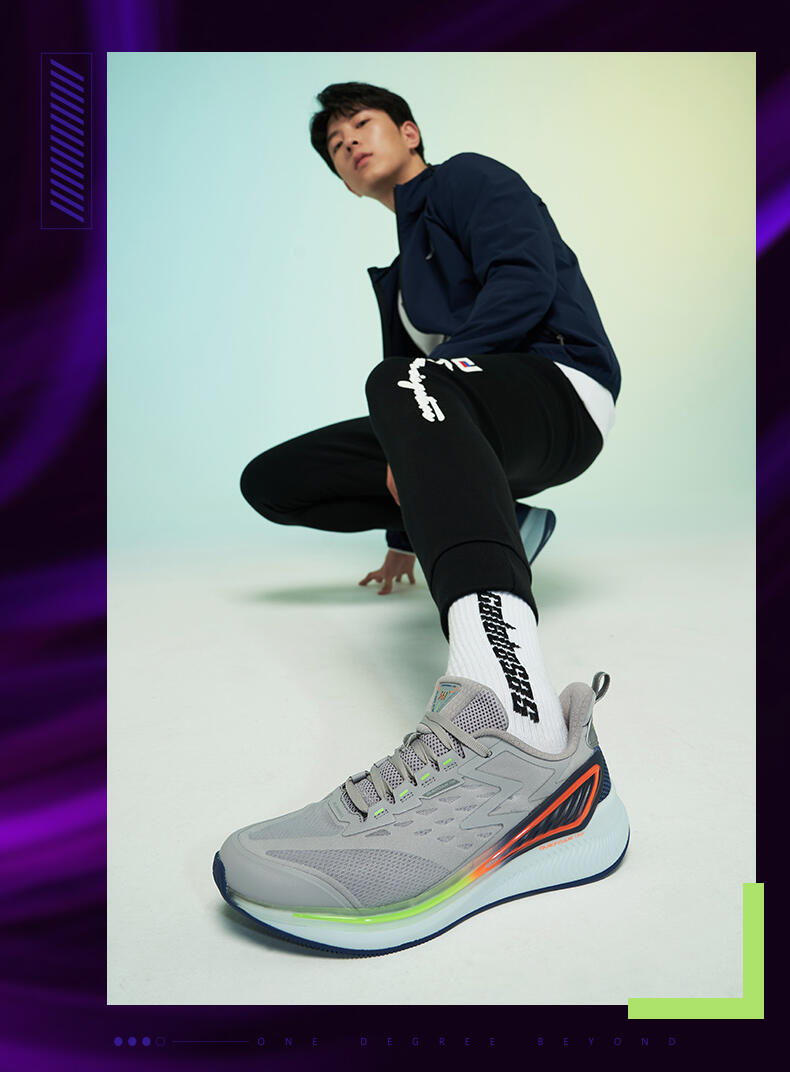 361°跑步鞋 夜影q弹跑鞋361运动鞋男春季男鞋官方旗舰跑步鞋男士雨屏