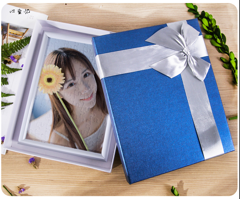 照片拼图定制diy真人相片订制拼图相册自制创意情侣生日礼物送框