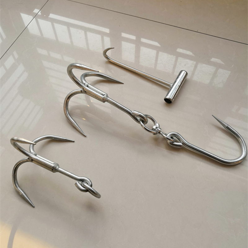 吊钩猪肉钩挂钩屠宰场肉勾大号加粗拉货钩肉挠子井盖钩腊肉钩抓钩