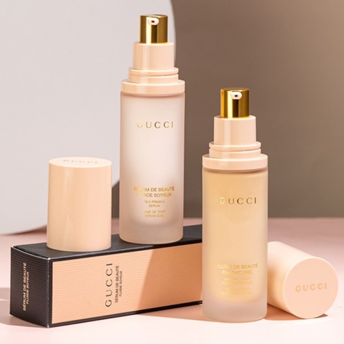 gucci古驰丝缎哑光粉底液120n30ml丝润真肌粉底液中性瓷1白