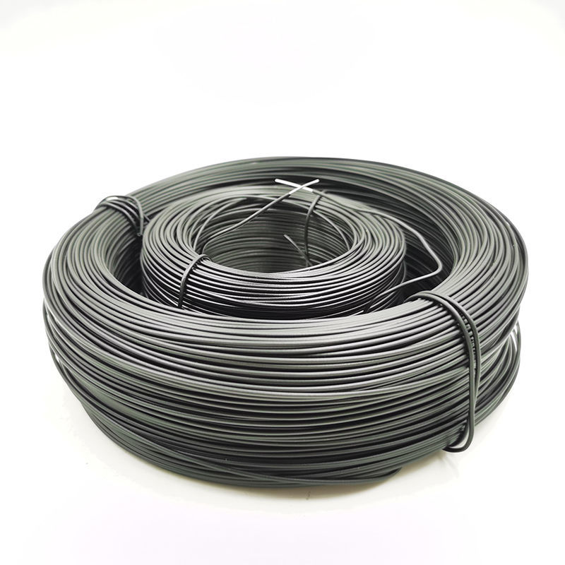 铁丝直径08mm黑绑线100米通信光缆电力扎线铁丝线包塑铁丝扎线扎丝绑