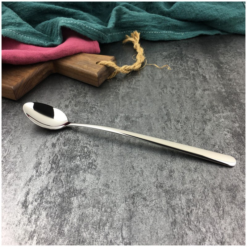 出口德国咖啡勺子316不锈钢小长柄搅拌勺奶粉勺调羹匙迷你甜品勺2012