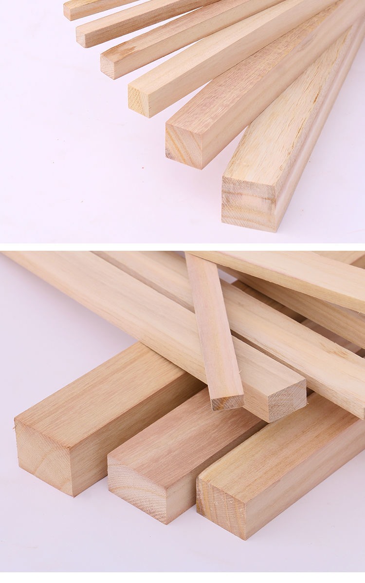 鑫隆小木条桐木方木条子实木木板材料长条短条装饰龙骨架长木板木