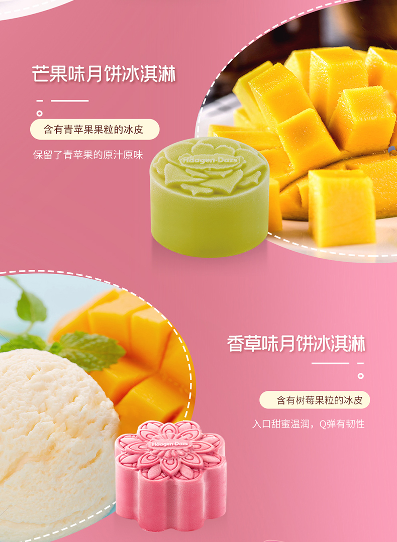 哈根达斯彩云追月冰淇淋月饼券850g
