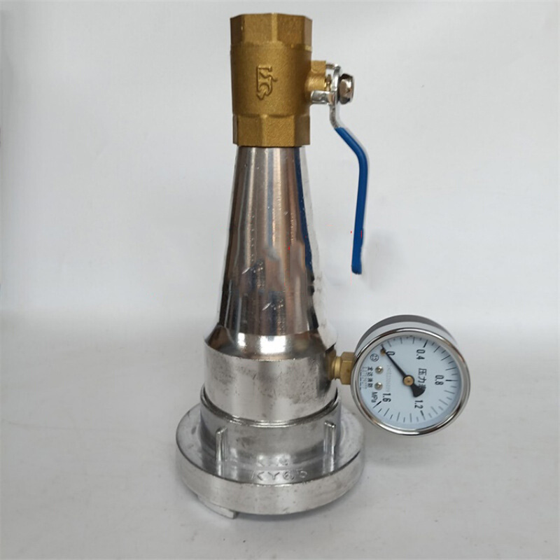 定做65型消火栓试压测压接头消栓试水接头消试压水枪试水检测装置