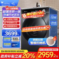 小天鹅(LittleSwan)小乌梅 滚筒洗衣机10KG水魔方防缠绕智能投放大筒径 [洗烘一体]TD100SC81