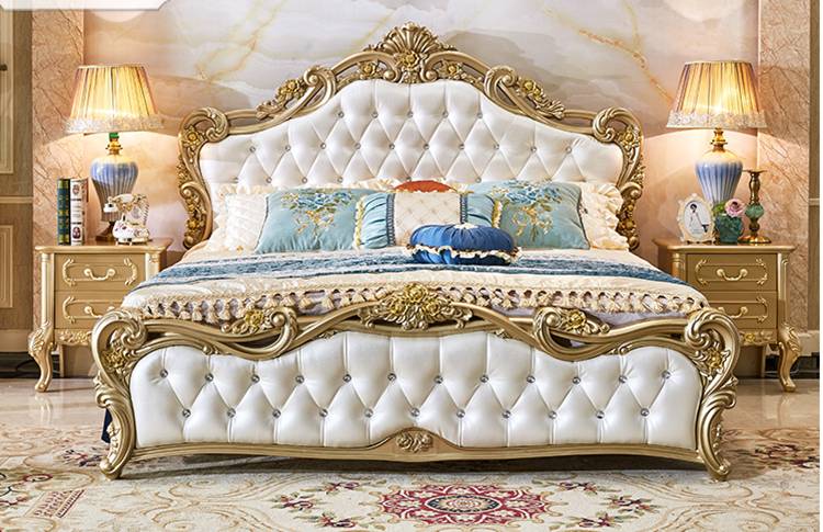 欧式软包床头板公主床靠背婚床头1.81.5米法式烤漆双人床头板