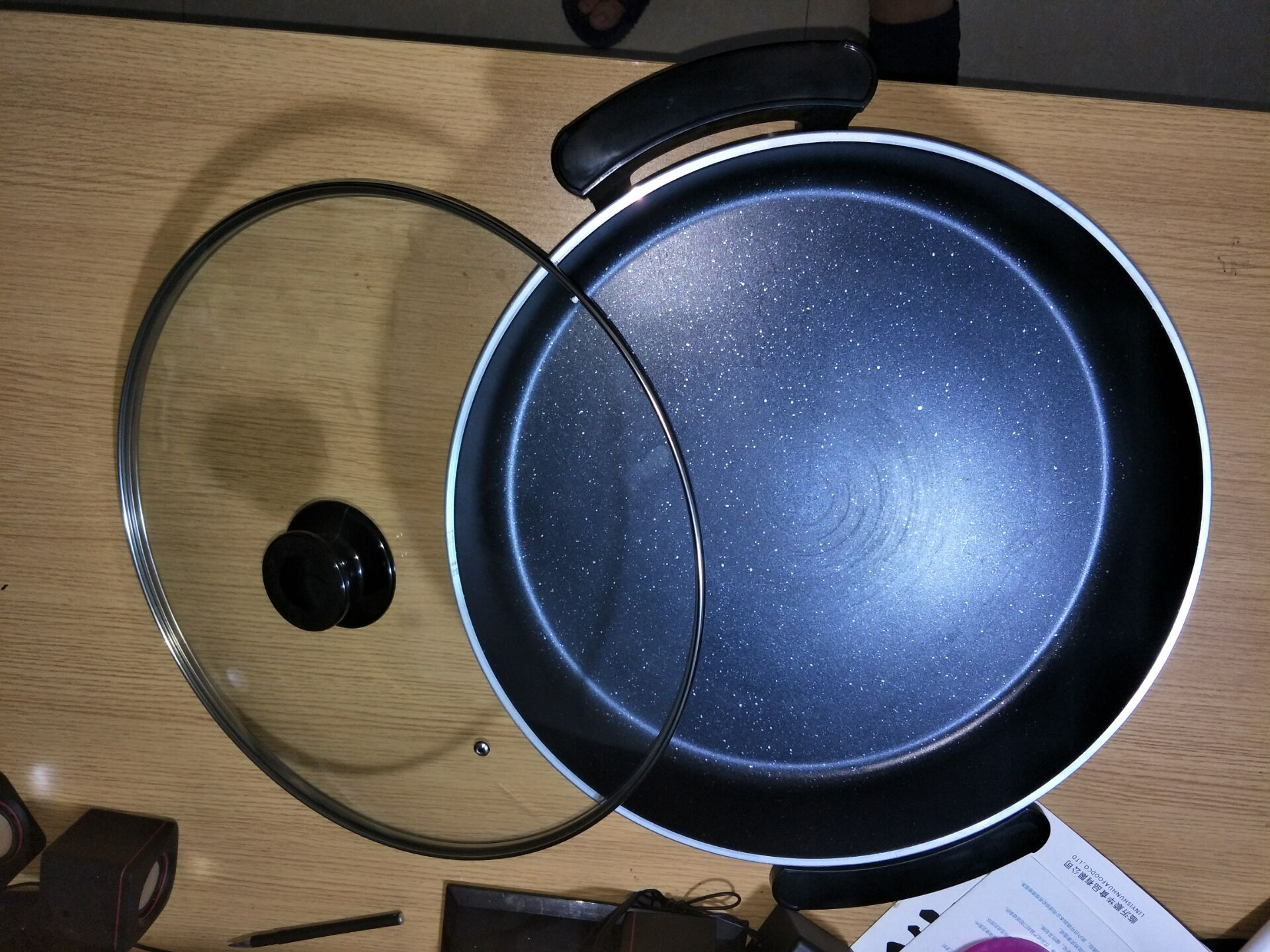 电煎锅多功能电饼铛电热锅不粘电炒锅电热锅平底锅烙饼锅大号46 孙