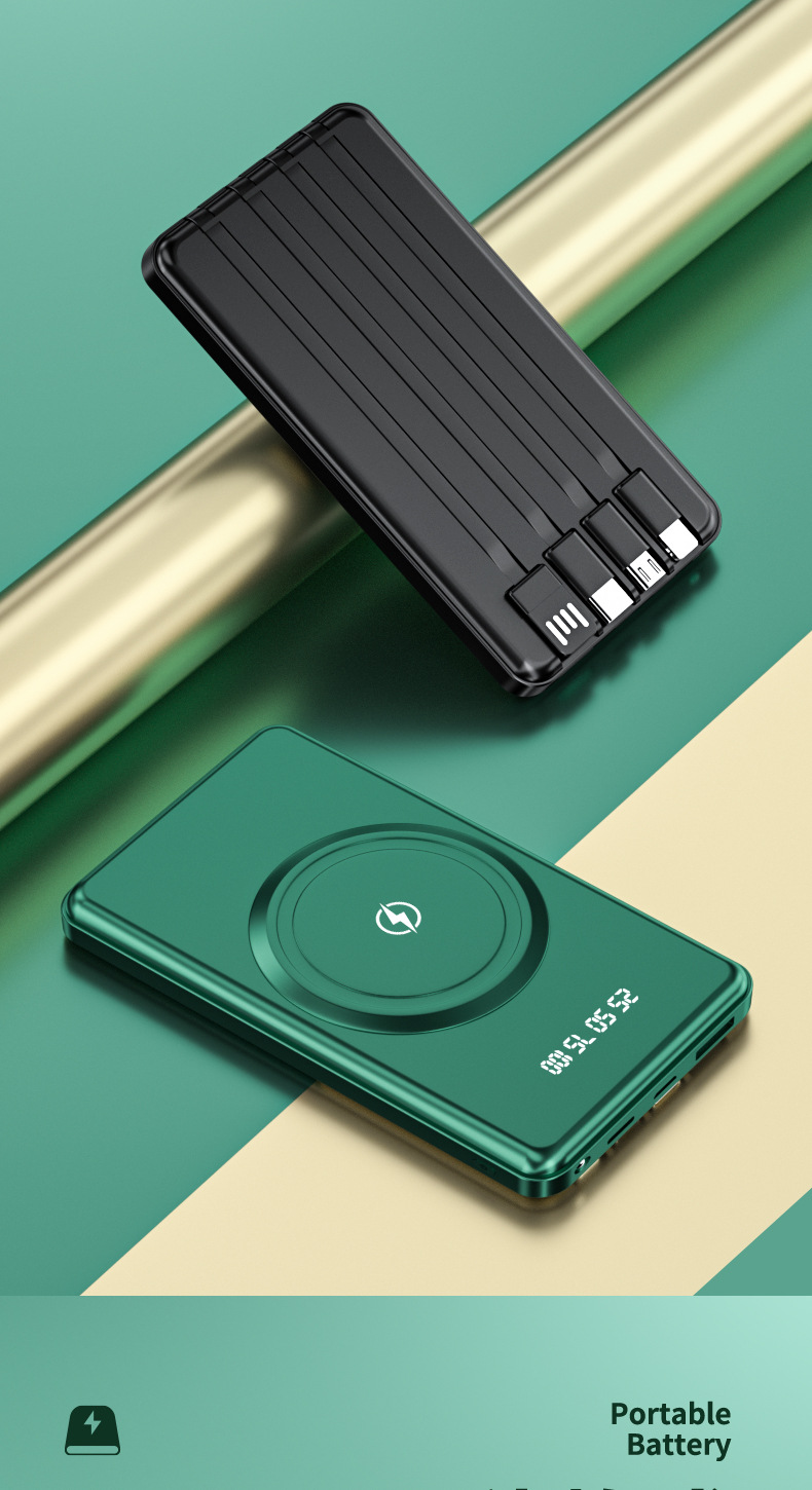 杠杠的礼电子礼品a99 生日男送男朋友结婚纪念日无线充电宝三合一自带