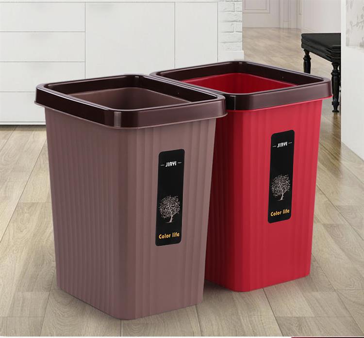 超级新品 厨房长方形垃圾桶家用大号宾馆无盖办公室客厅卫生间创意