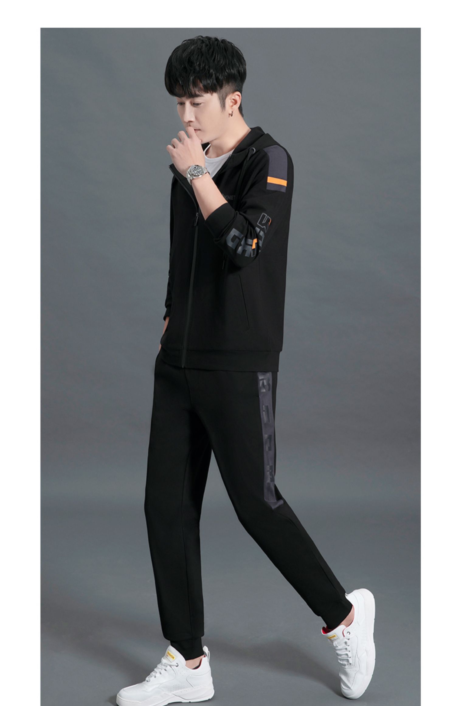 运动套装男士一套搭配帅气潮牌卫衣休闲套装潮流2021春秋新款衣服