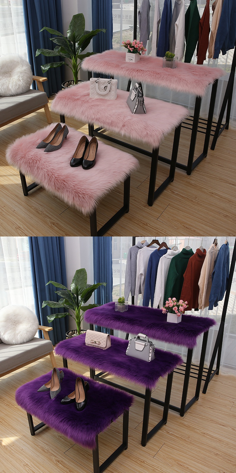 美帮汇地毯地垫tm#614455871596-190417 美帮汇服装店地毯拍照背景毯