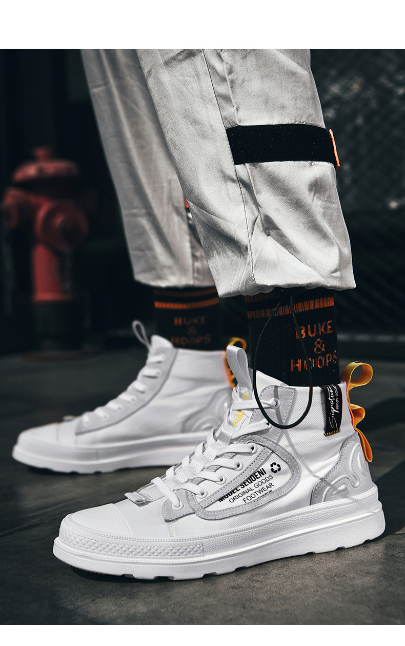 英伦班纳(enlen&benna)高帮鞋男冬季新款休闲鞋中帮板鞋运动鞋男