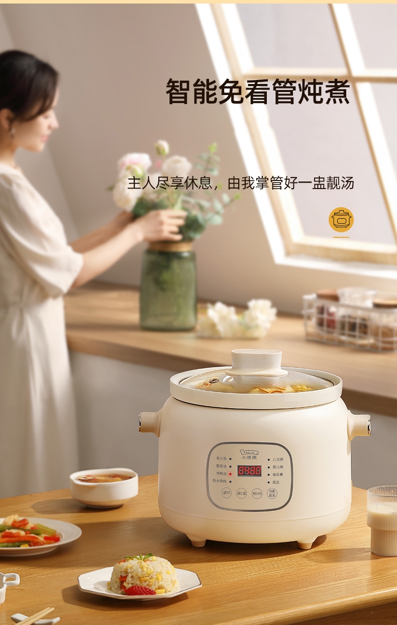 小浣熊电炖锅/电炖盅小浣熊 z3 小浣熊电炖锅煲汤家用煲粥煮粥全自动