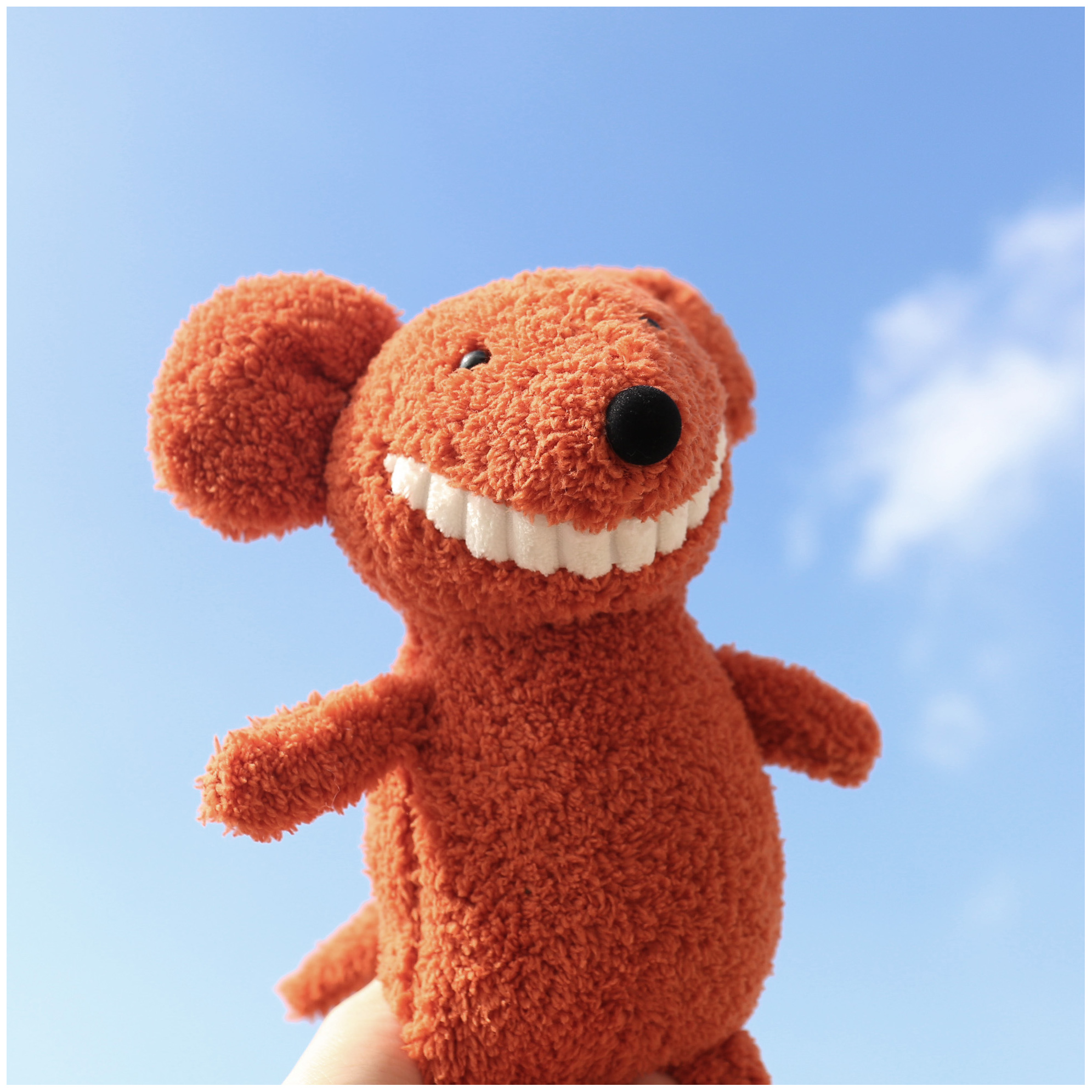 flowerzz看见你就笑好心情大牙公仔少女心娃娃玩偶生日大牙河马40cm