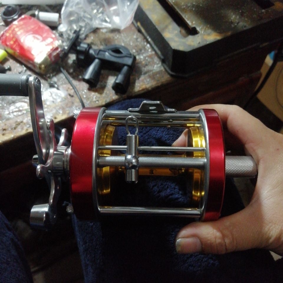 《可视锚鱼明洋鼓轮麻花轴9000型配件爆丸鼓轮月牙销半月销排线轴