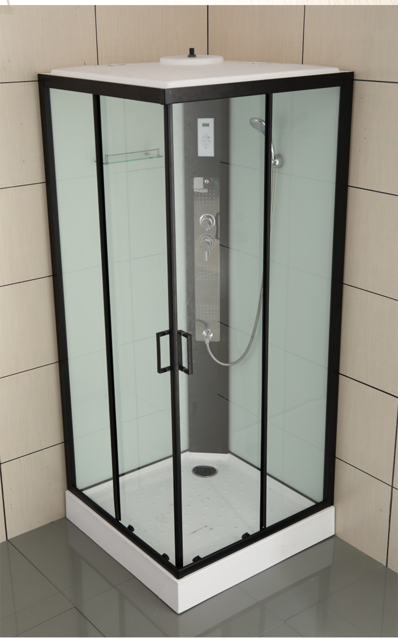 新世爵 钢化玻璃 正方形整体浴室洗澡间淋浴房家用一体式淋浴隔断