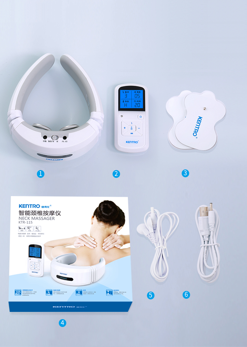 个人店其他品牌数码ktr-115 颈椎按摩器 智能颈椎按摩仪 电脉冲针灸护