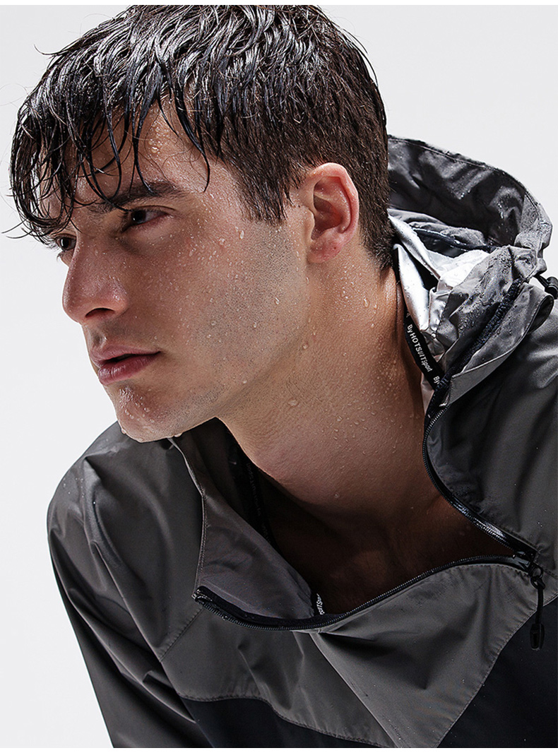 秀发汗系列明星同款男士运动服套装舒适健身暴汗服塑形发汗跑步运动装