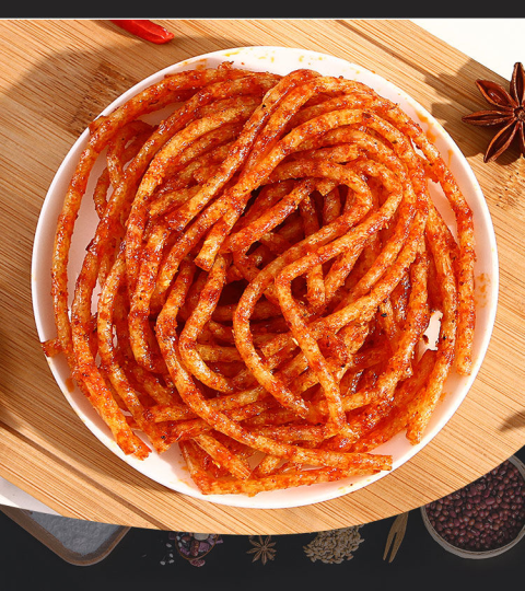 周氏华美蟹黄面辣条5袋20袋8090后童年怀旧零食麻辣味香辣丝蟹黄面5袋