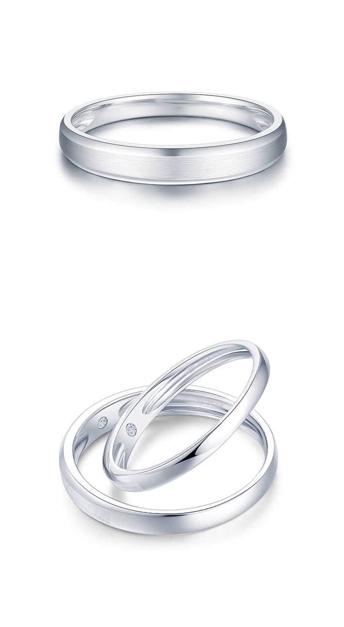 超级新品 crd克徕帝pt950铂金戒指钻石情侣对戒一对情侣钻戒求婚结婚