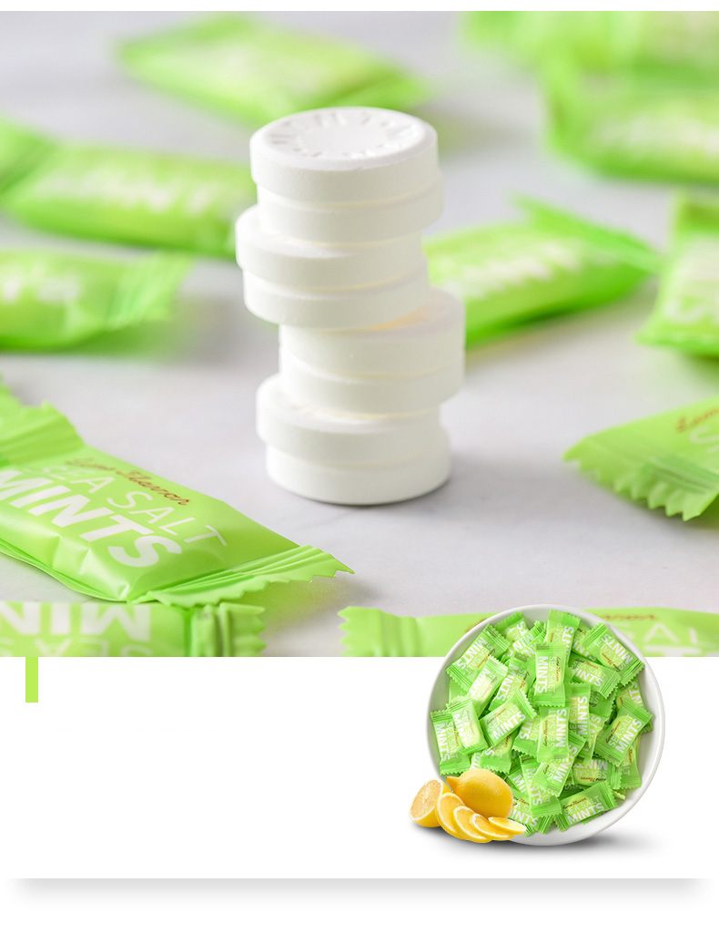 孩之宝海盐薄荷糖500克网红花香接吻糖圈圈苏打清凉维c糖果散装