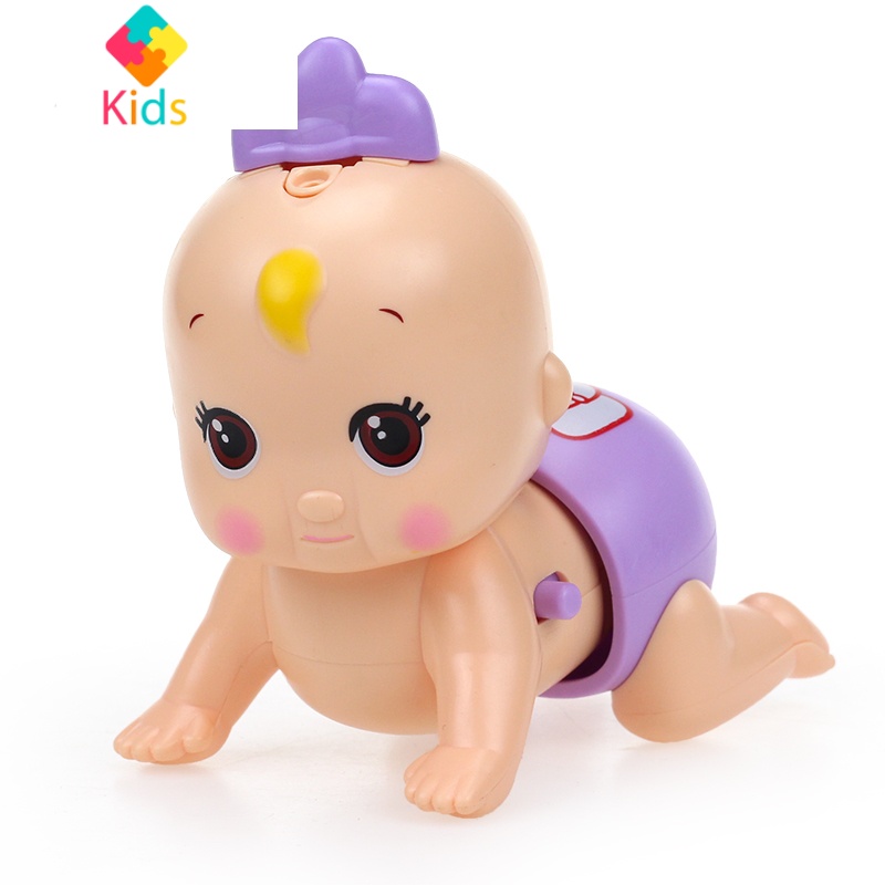 电动爬娃 音乐引导学爬行娃娃0-1-2岁 宝宝婴幼儿学爬玩具6-12月真