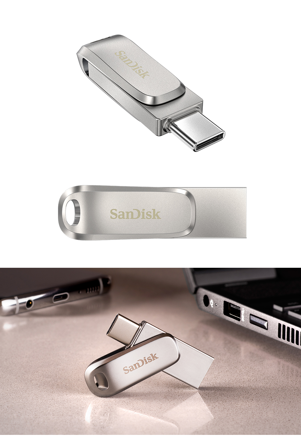 闪迪type-c手机u盘64g高速usb3.