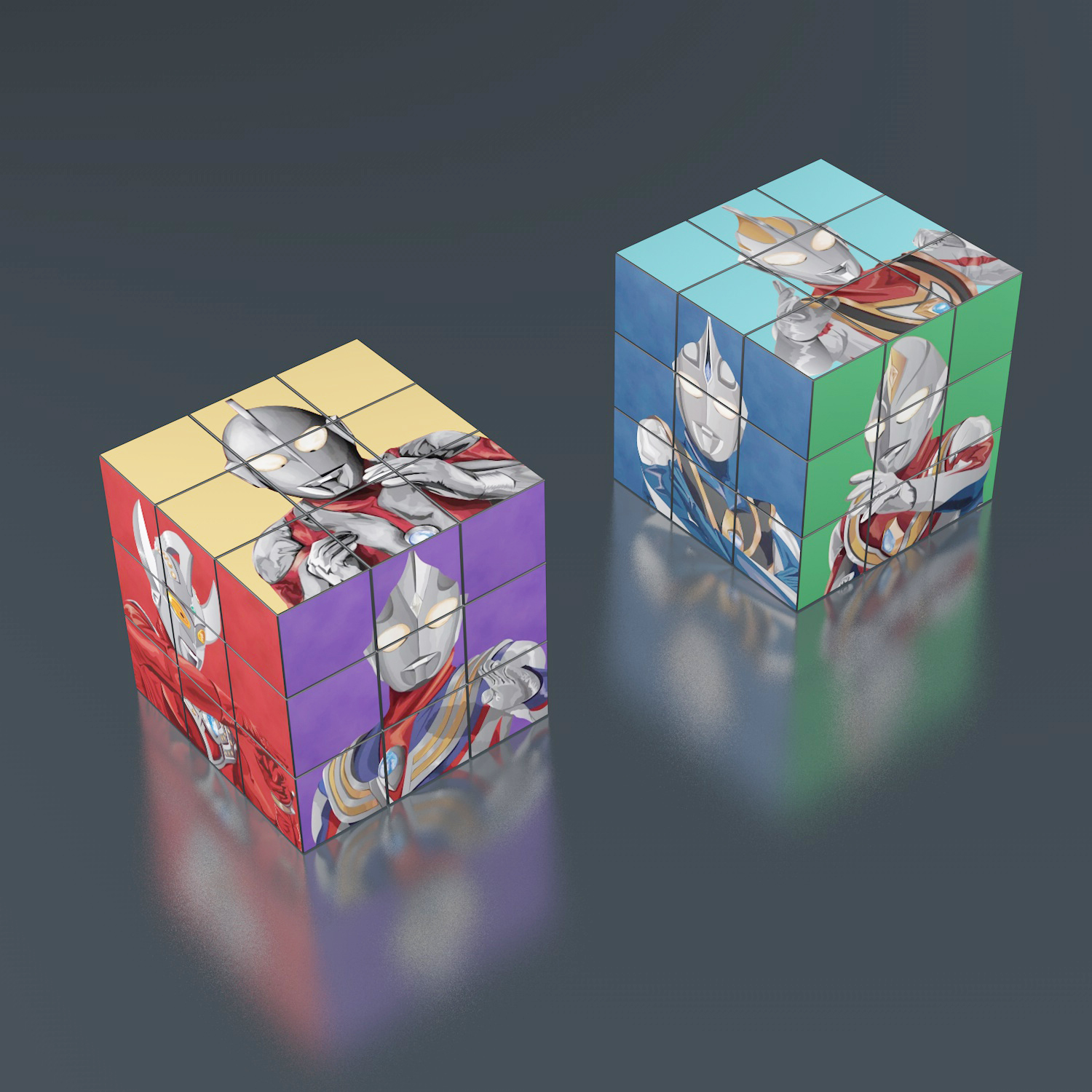 奥特曼魔方男孩泽塔初学者儿童益智玩具塑料学校专用创意礼物真智力