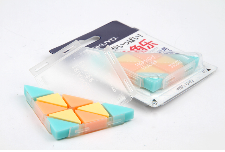 日本角角乐橡皮擦学生擦得干净 绘画素描细节多角美术橡皮擦 儿童铅笔