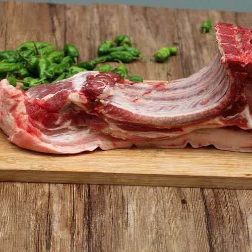 五斤装新鲜农家散养猪肉五花肉带排五花肉 带排五花肉五斤