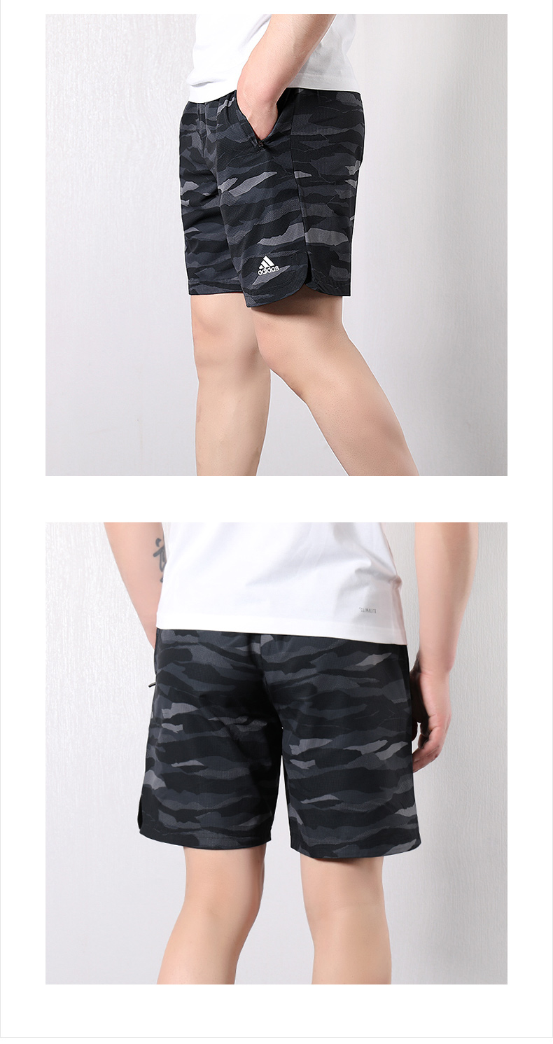 阿迪达斯adidas男裤运动裤休闲五分裤短裤dy8648