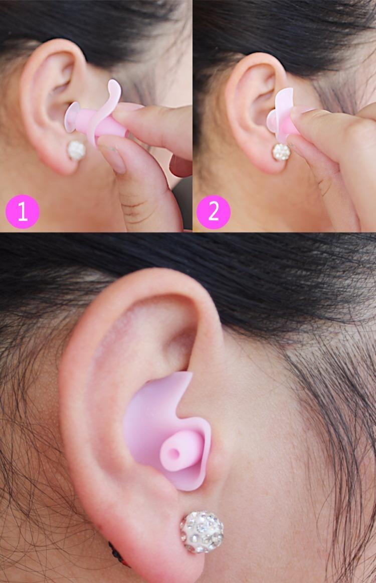 游泳鼻夹耳塞成人男女防水硅胶鼻塞洗澡防噪隔音耳塞游泳潜水装备