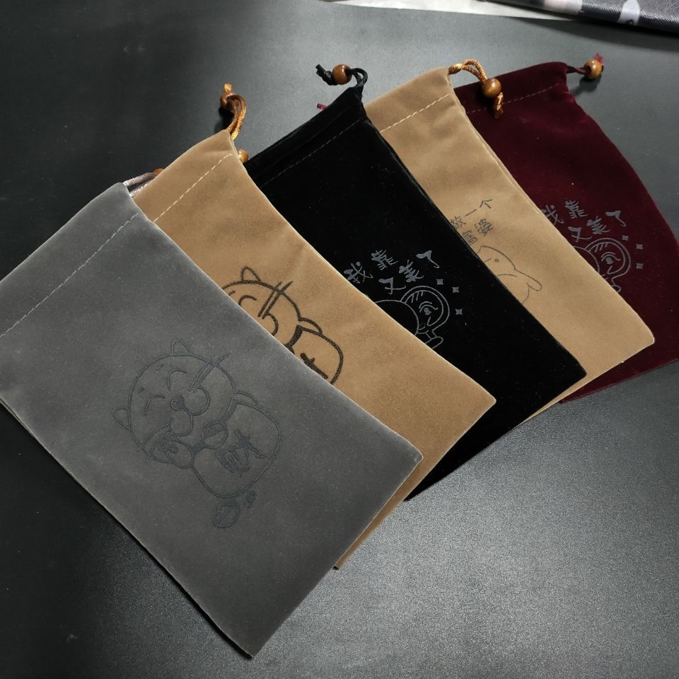 华为nova8pro672寸手机布袋防尘绒布袋收纳包挂绳nova78se酒红美了