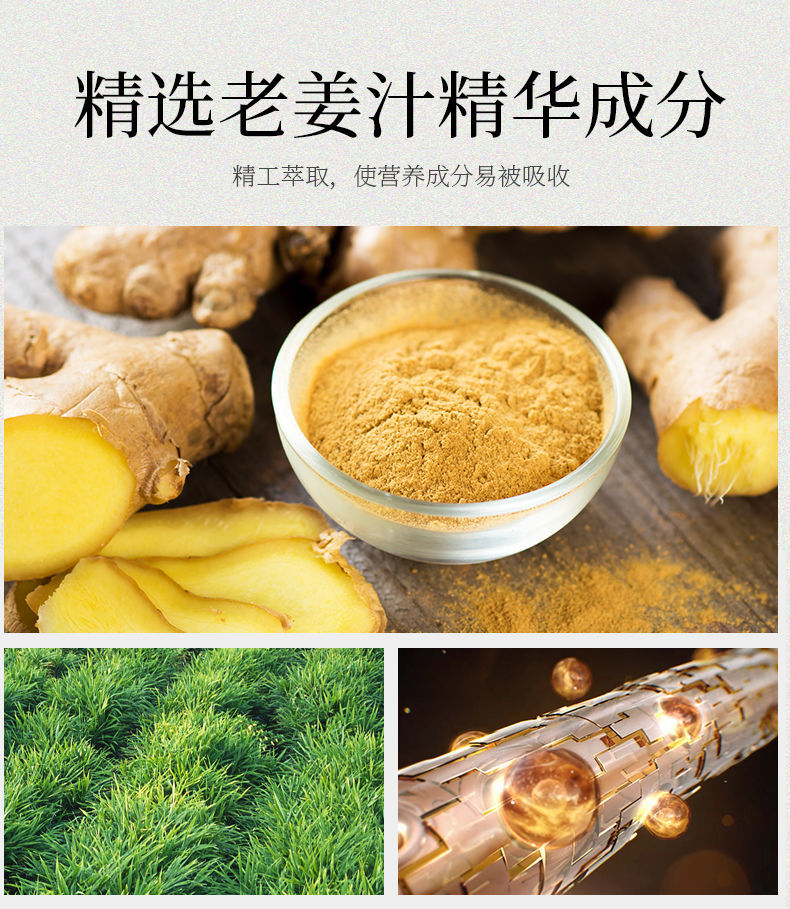 [老姜王姜汁头皮按摩膏1000ml] 博倩生姜汁头皮按摩膏姜泥热能滋养