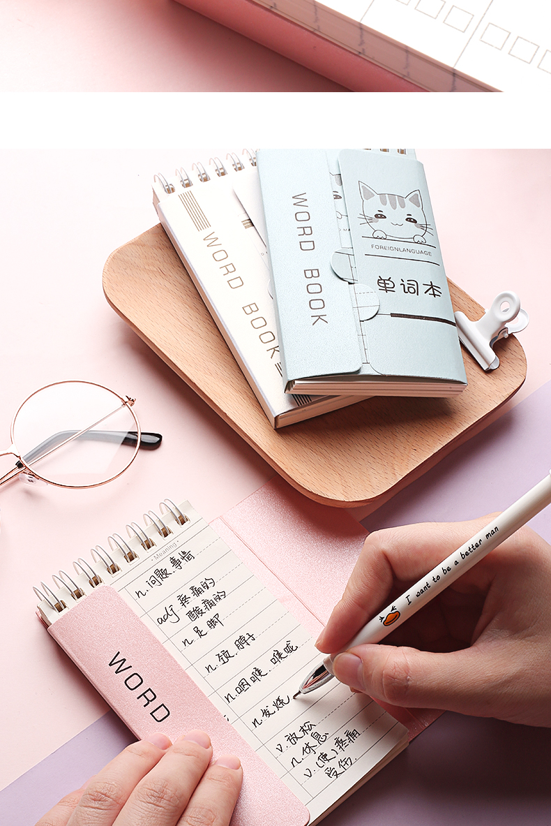 英语单词本随身便携记忆小本子可遮挡初中生创意迷你口袋词汇四级生词