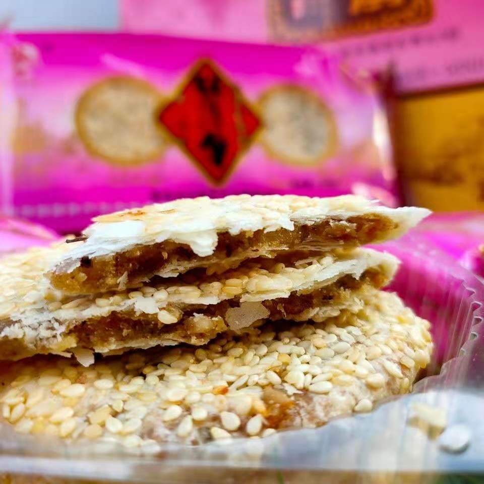 衡阳特产芝麻酥薄月饼石鼓南北特酥月手工桂花馅中秋送礼酥薄月一盒装