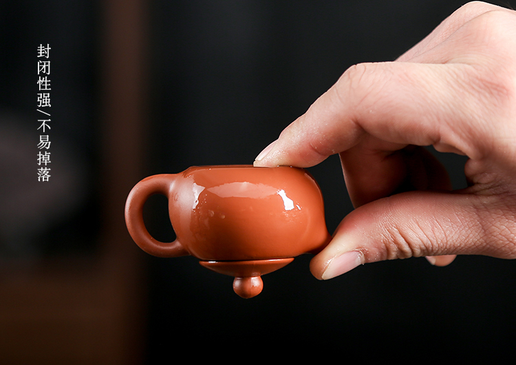 指尖迷你小茶壶紫砂茶宠摆件创意功夫茶具小单壶茶玩饰品扁腹壶黑